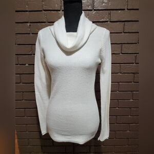 Columbia Cream Cowl Neck Sweater
